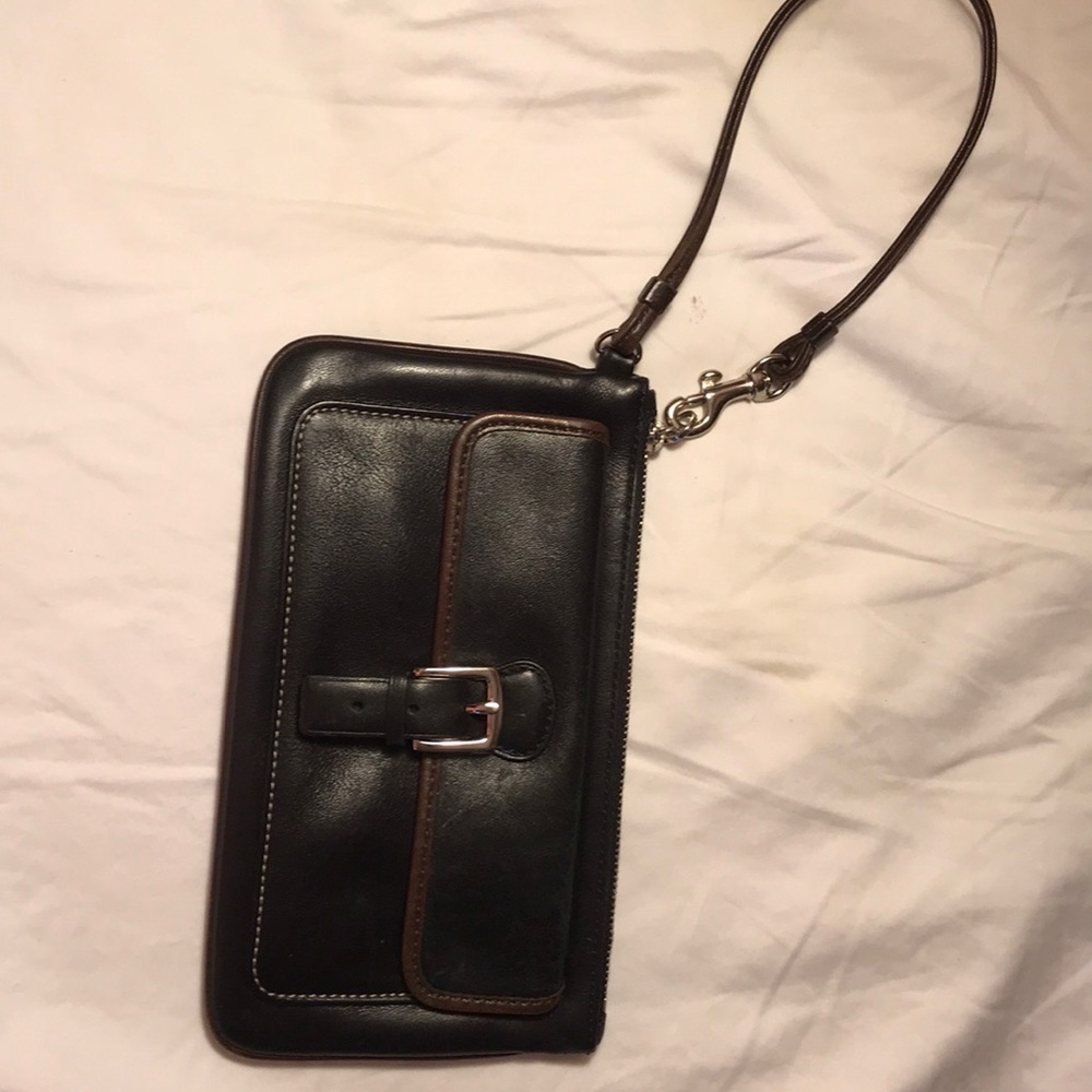 Black Coach wristlet